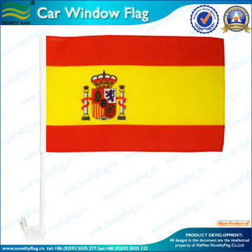 Polyester Spain car flag 12x16 inches