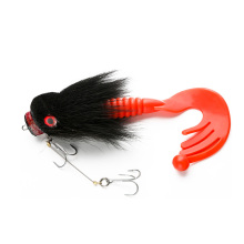 JOHNCOO Big Miuras Mouse Fishing Lure Hooks - Soft Bait, Deer Hair Material, 22CM, 85G, Sea Fishing Lure