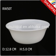 Heat Resistant White Opal Glass Salad Bowl 5 inch