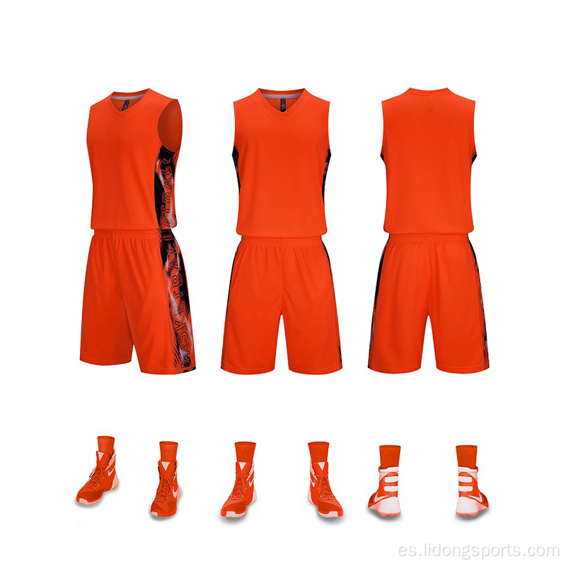 Pantalones cortos entrenando hombres baloncesto uniforme reversible baloncesto uniforme conjunto de baloncesto Jersey conjuntos