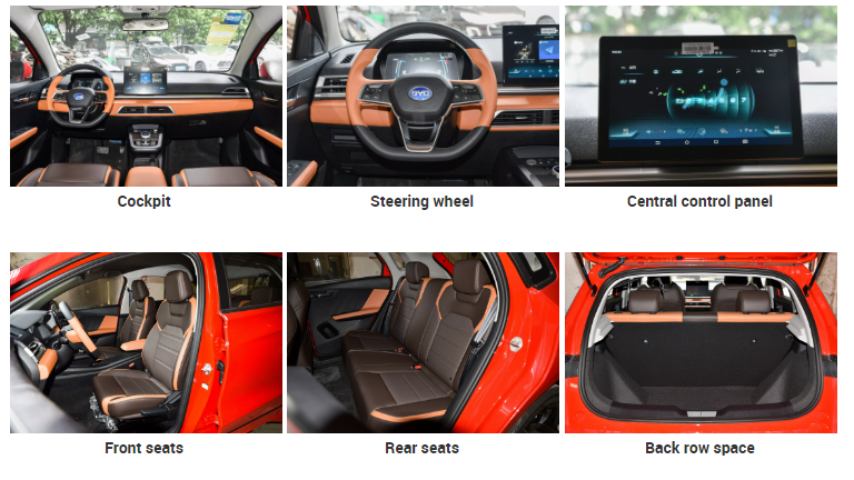 Byd E2 White/Black Cheapest Electric Car Made in China Clean Energy Compact SUV with Blade Battery 301km Endurance