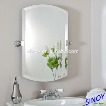 SINOY 3MM beveled mirror for bathroom/beveled frameless glass mirror/beveled mirror trips/beveled edge mirror