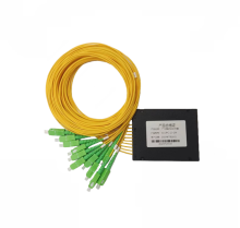 Customizable FTTH 1x10 Pigtail Splitter with SC APC Connectors and ABS Fiber Coupler: PLC Splitter for Fiber Optic Networks