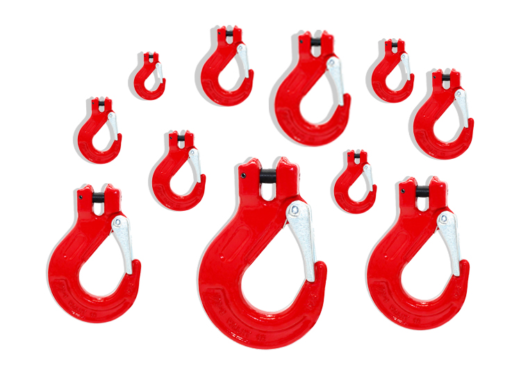 G80 clevis sling hook with cast latch for lifting