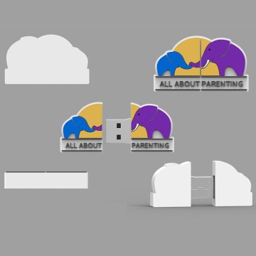 Logo-vormige USB-flashdrive