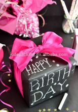 black chalkboard gift packing paper