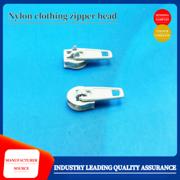 Clothing zipper with locking pins