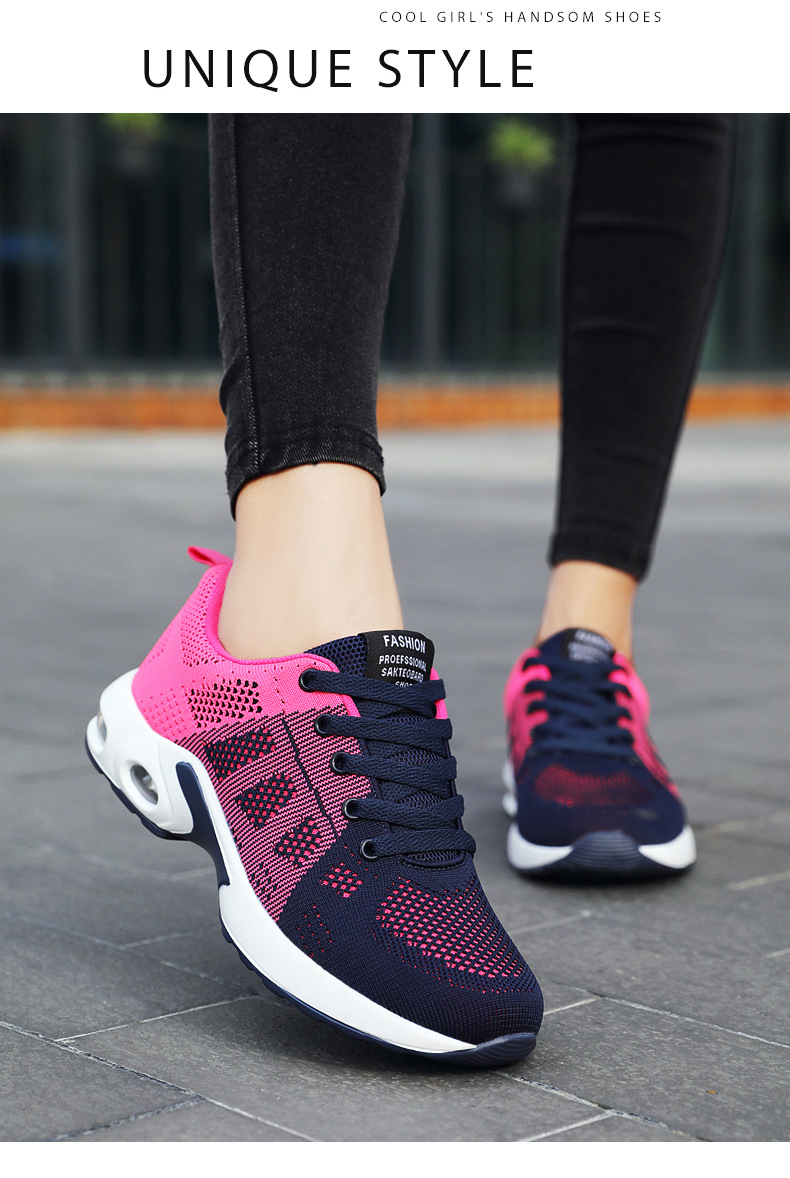 36-41 Breathable Casual Women's Sneakers Walking Sports Cushion Shoes for Women Anti-slip Sport Running Sneakers