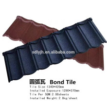 metal roof tile production line thickness 0.4mm anti-fire stone coated metal roof tile production line