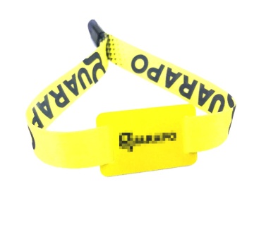 High-Frequency 13.56MHz ISO14443A Passive RFID NFC Woven Wristbands for Events