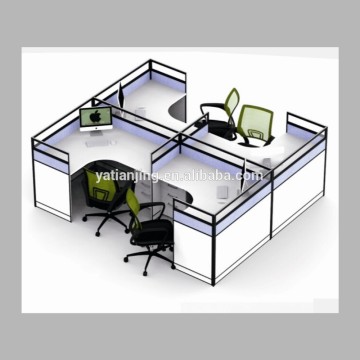 4 seat modern design office furniture office cubicles