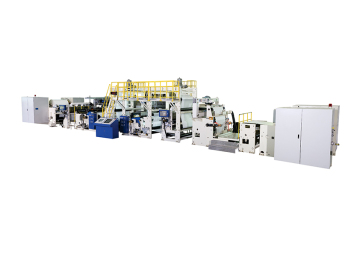 Double sides release paper extrusion laminating machine