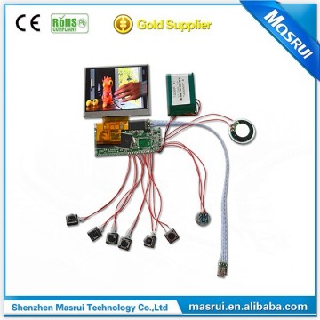 TFT LCD Screen Video Modules for video brochure video greeting card