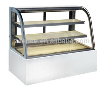 Curved Glass Cake deli refrigerator /pastry refrigerator/deli cases for sale