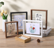 Double-Sided Transparent Calligraphy Poster Frame - DIY & Wholesale Display Solution