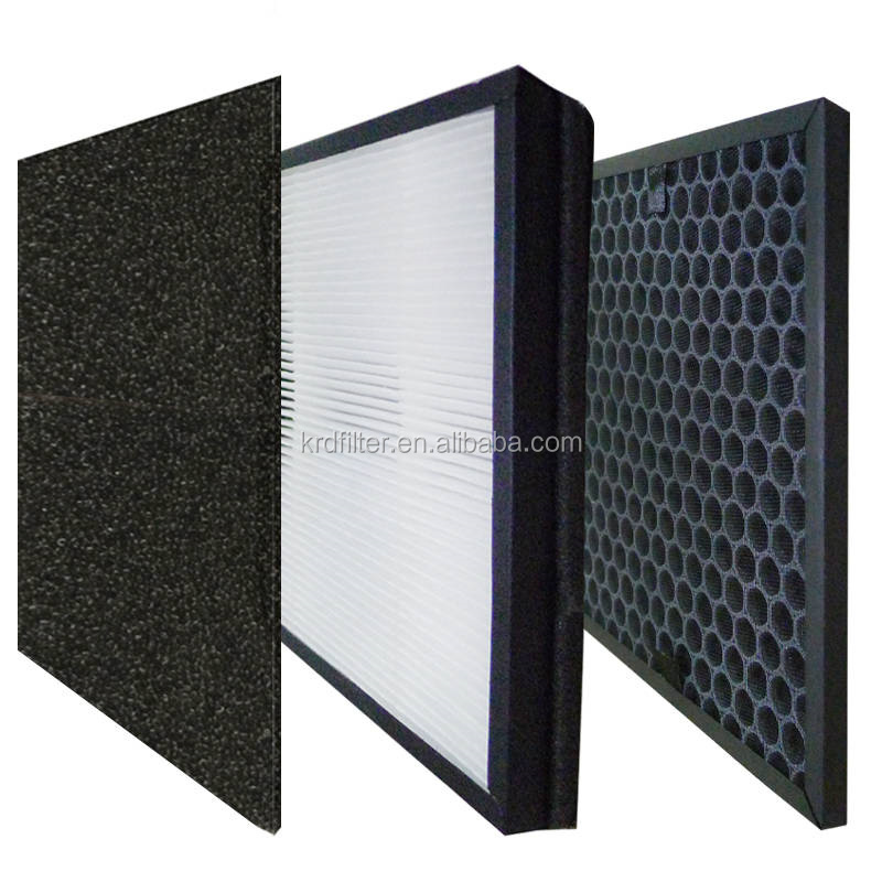 Washable pre filter Activated carbon flat panel G3 pre hepa air filter