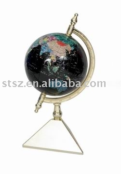 The 6inch puzzle globe with black