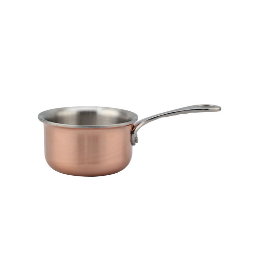 Rose Gold Stainless Steel 3-Ply Frying Pot