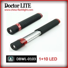 2015 Telescoping Retractable Work Light w/ Magnetic Base ,1+10 leds retractable led work light