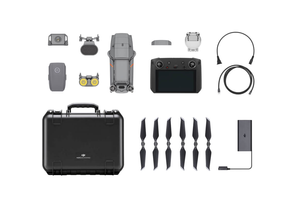 DJI Mavic 2 Enterprise Advanced Dual Thermal Camera Drone 640X512 RTK For Fire Rescue, Energy Inspection