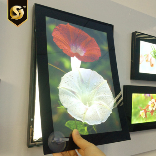 Backlit ultra slim snap frame LED panel signage