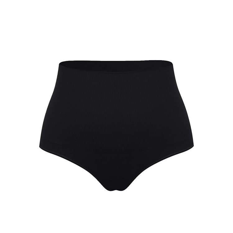 Private Label Post Surgery High Waist Black Plus Size Butt Enhancer Seamless Panties