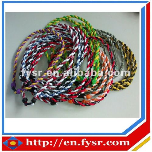 Custom Logo Titanium Braided Sports Camo Cord Necklace