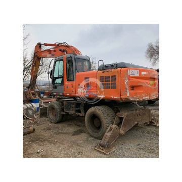 Second Hand Hitachi ZX210W Wheeled Excavators: Hyundai R210W and Doosan DH210W Used Wheel Excavators