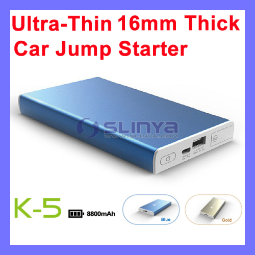 8800mAh 12V Ultra Thin Auto Jump Start Power Bank Pocket Ultrathin Jump Starter (K5)
