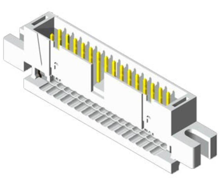 2.54mm Box Header IDC Type With Mounting Ears