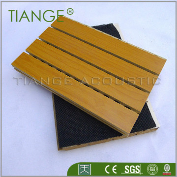 Auditorium sound absorb Grooved wood acoustic panel China