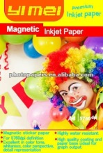 Magnetic inkjet paper