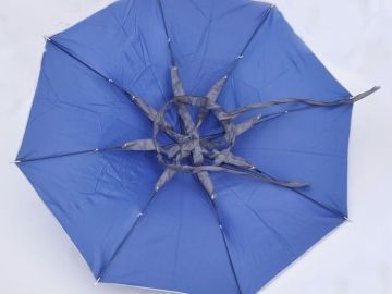 Logo printed Advertising Head hat shape umbrella