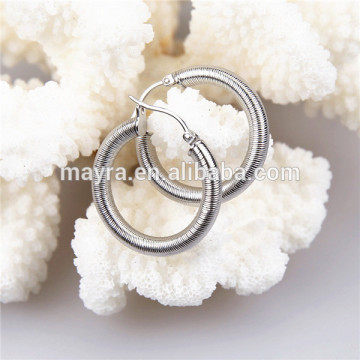 oem enamel earing stainless steel Circle gold earing