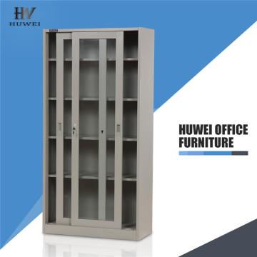 Glass sliding door cabinets office cupboards