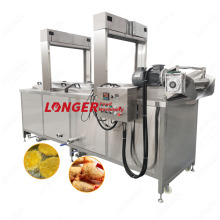 Automatic Gas-Powered Deep Fryer for Continuous Chicken Frying and Pumpkin Pie Production