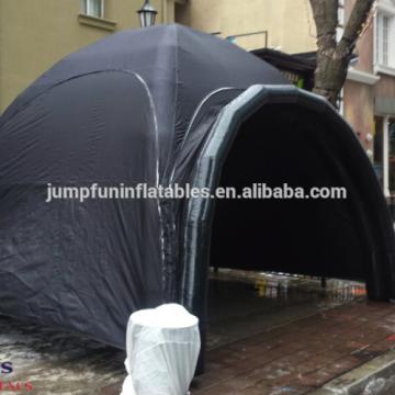 black inflatable tent / small air tight tent