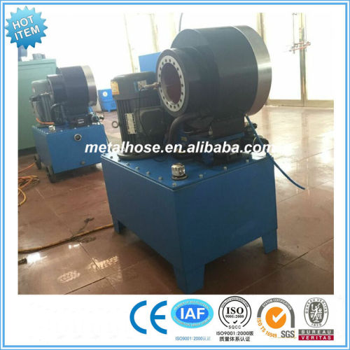 Hydraulic rubber hose crimping machine