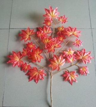 LT082934 Hot selling artificial leaf, decorative fake maple leaf branch made in China