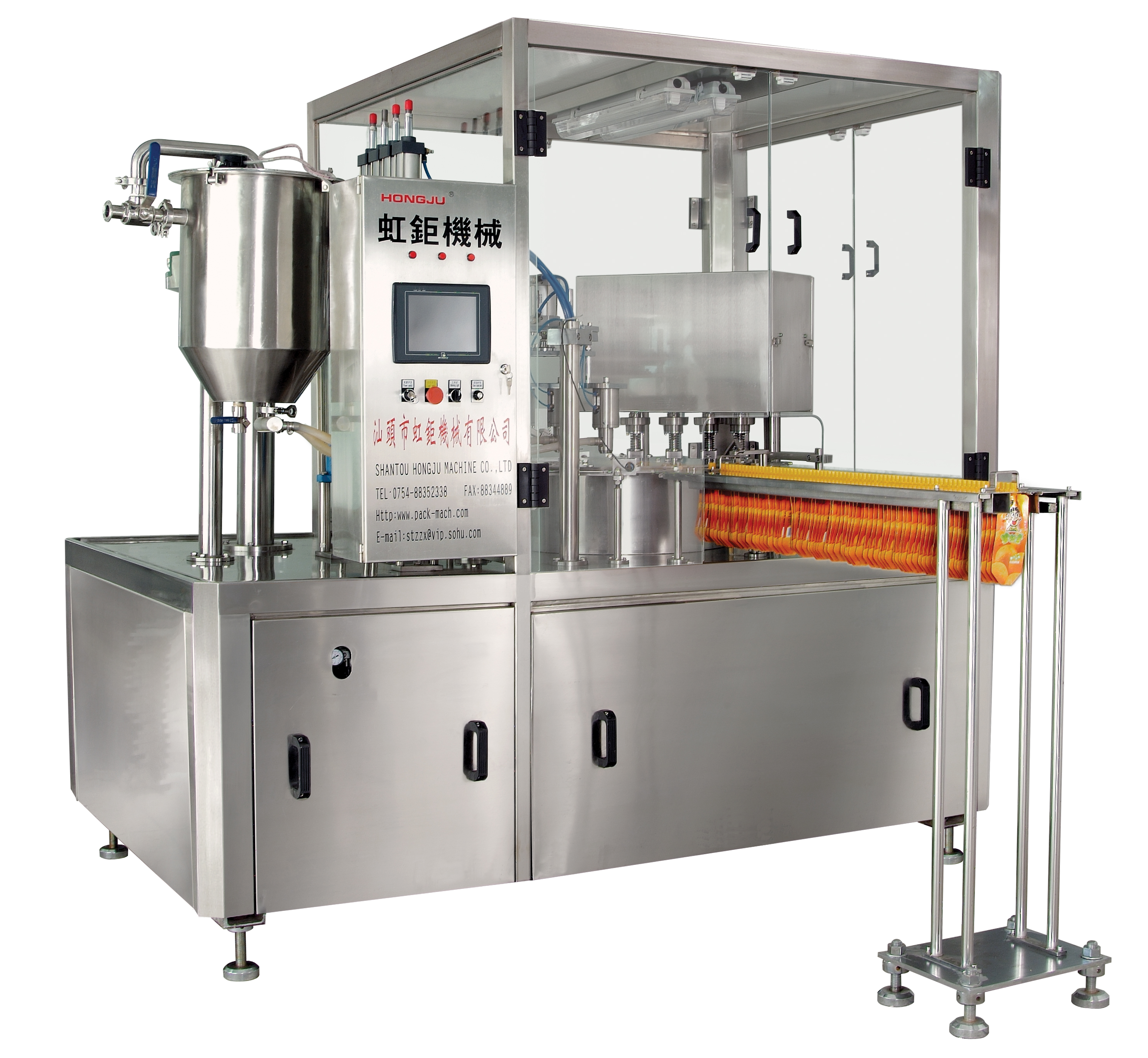 Full Automatic Juice Liquid Packing Bag Filling Capping Machine for Standing Spout Pouch
