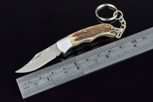 damascus steel pocket knives with stag handle,knife supplies