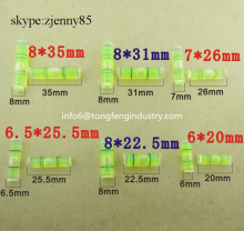 arylic bubble level vials