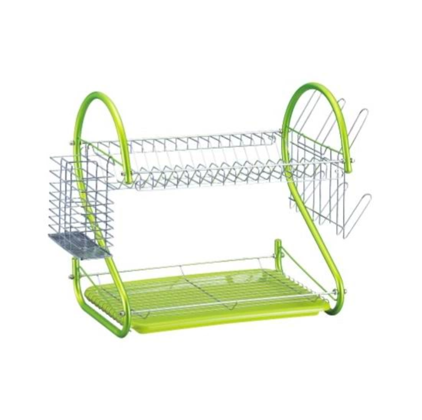 Color household two-tier dish rack