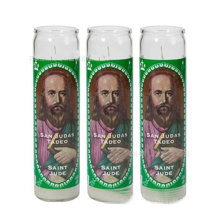 White sanctuary series church candle religious candles