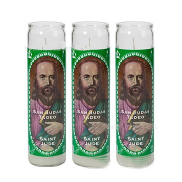 White sanctuary series church candle religious candles