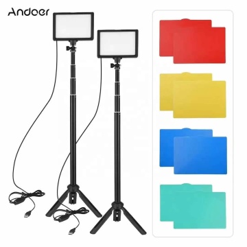 LED Panel Light: Bicolors or RGB, Dimmable, USB Powered Photography Equipment