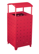 2015 standing outdoor decorative metal waste container