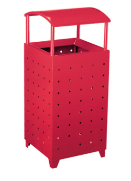 2015 standing outdoor decorative metal waste container