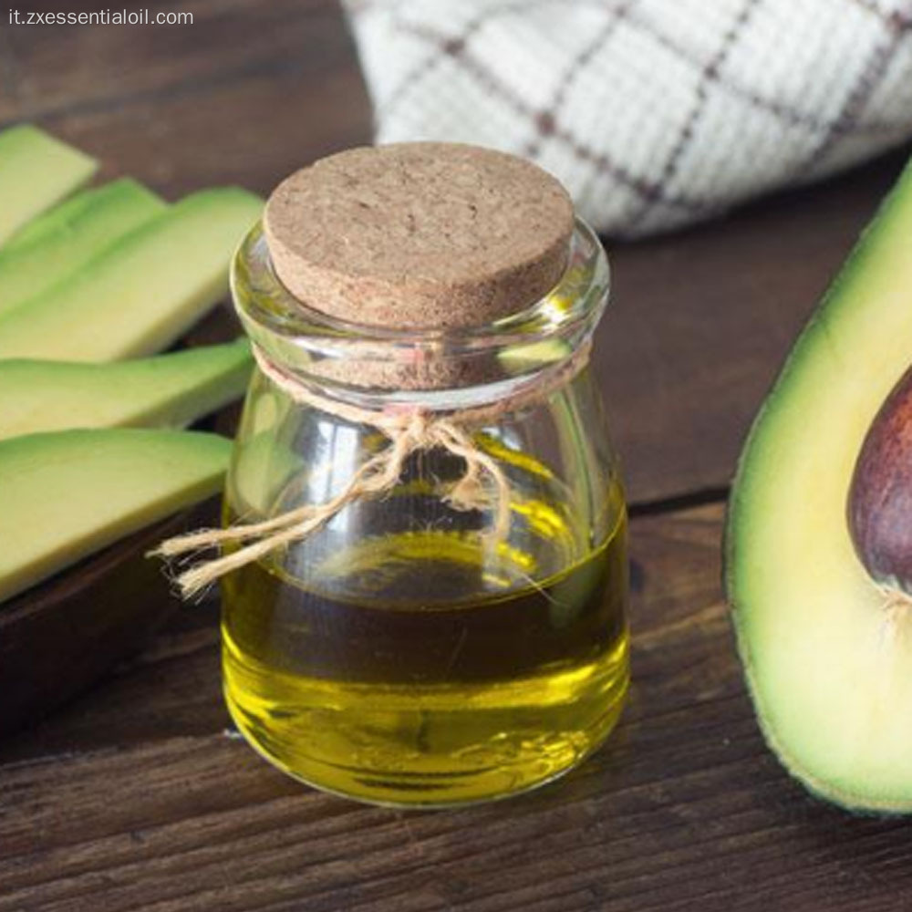 Olio di avocado non raffinato biologico puro al 100%