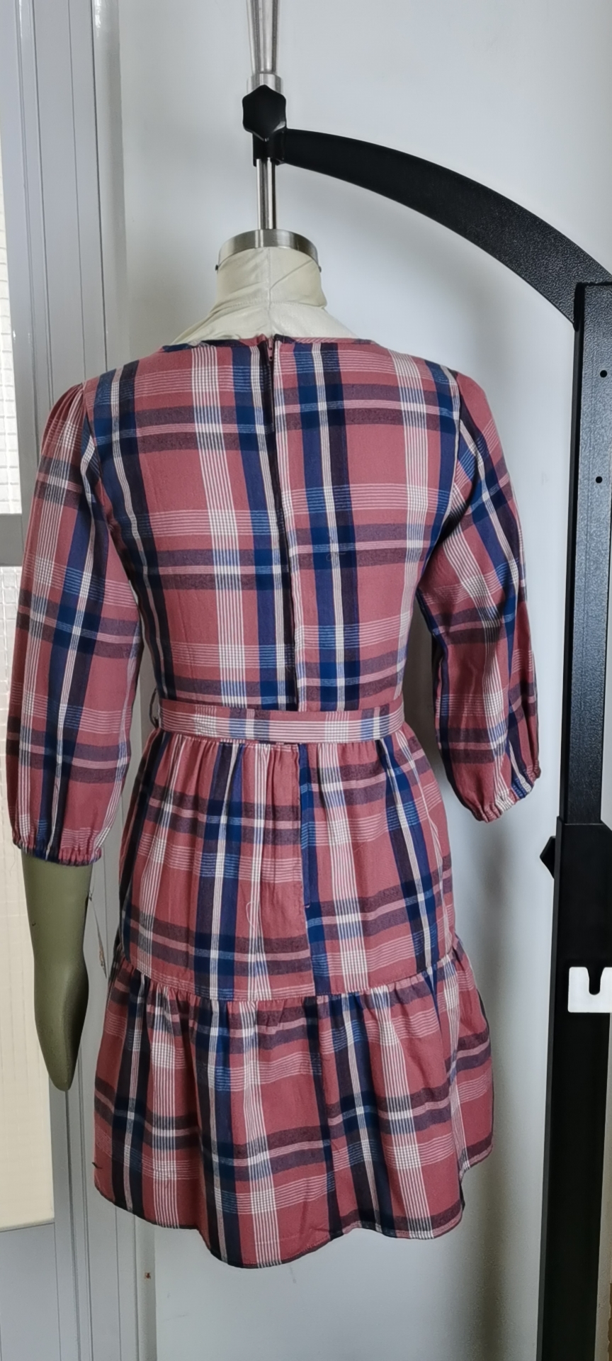 Wholesales Woman Checkered Pattern Dress